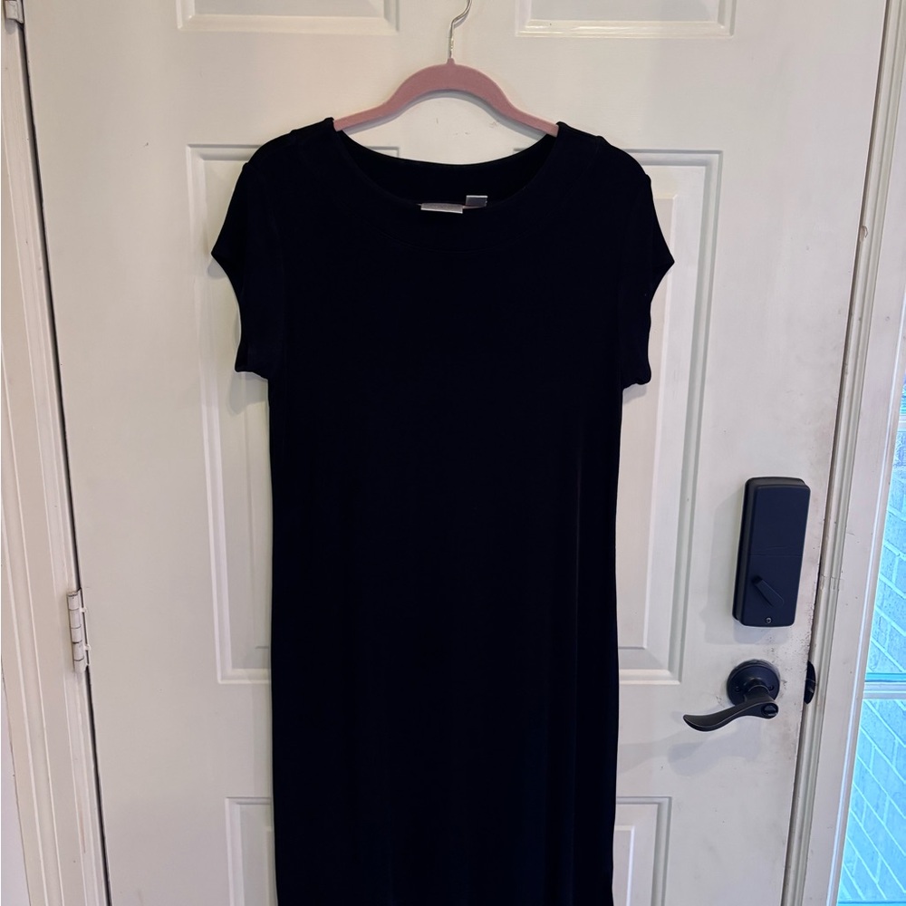 Chico's Travelers Dress 2 (or L) Black - Picture 2 of 4